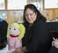 Te Amokura with puppet 